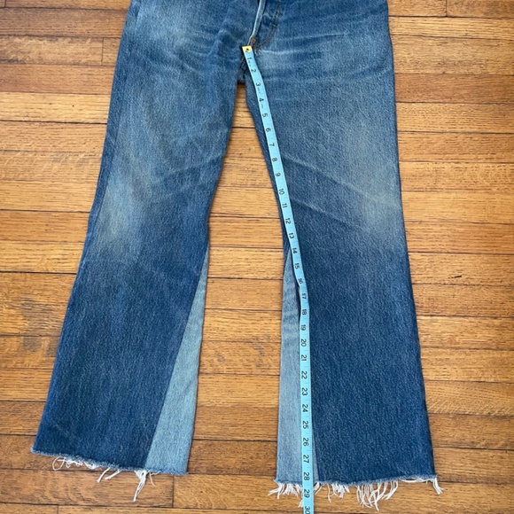 Re/done Levi's Size 27 Retro Flare High Rise Med Wash Jeans Size 27 - Picture 9 of 11